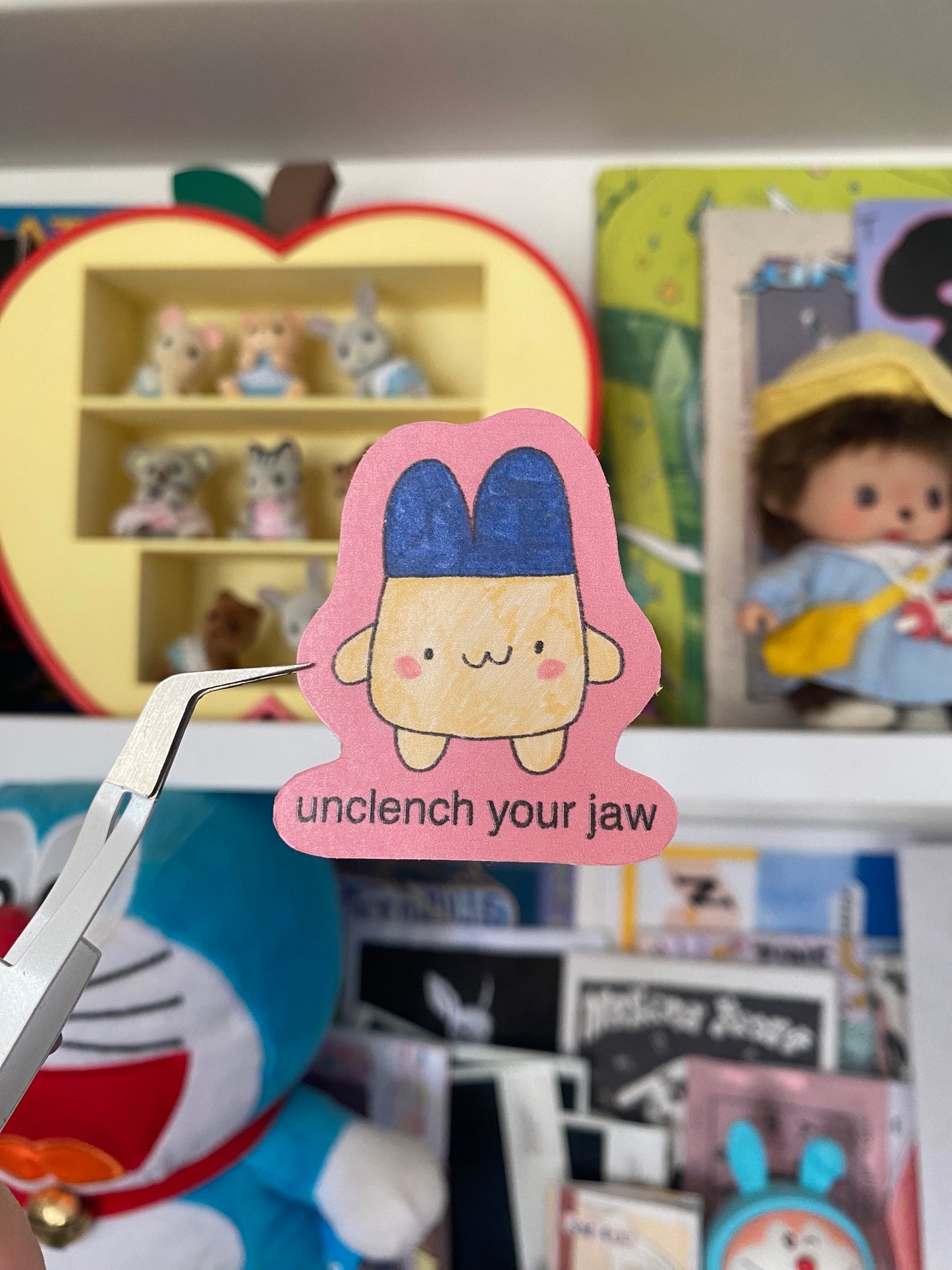 "Unclench your jaw" Tama sticker