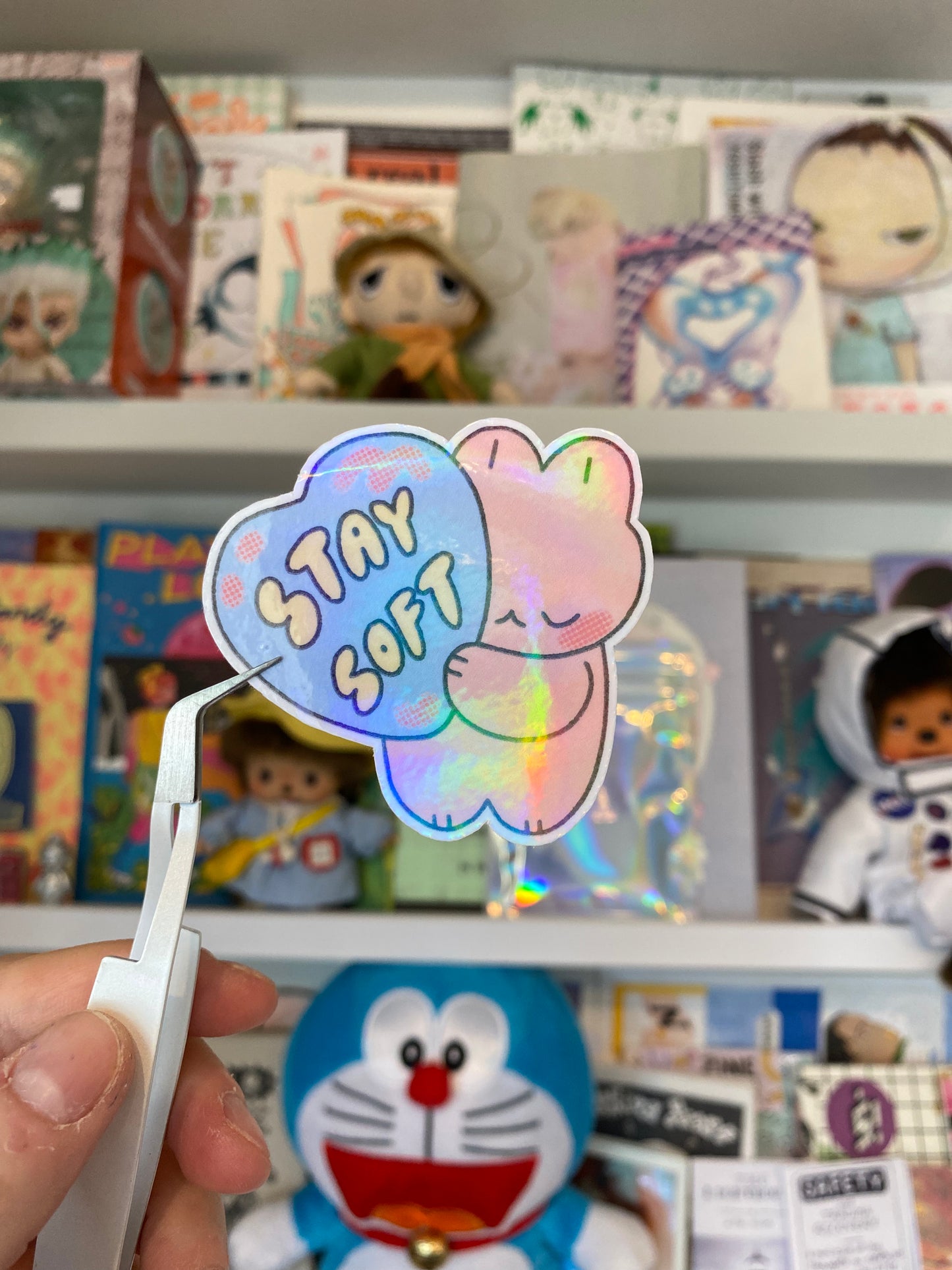Stay soft sticker